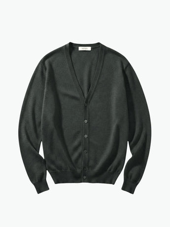 Aspesi Wool Cardigan Charcoal