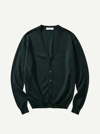Aspesi Wool Cardigan Dark Green