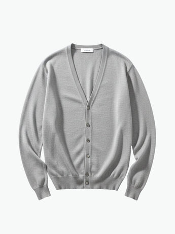 Aspesi Wool Cardigan Light Grey