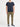 Silk Blend Box Neck T-shirt Midnight Blue | D