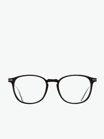 Round-Frame Acetate Optical Glasses Black