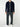 Shawl Collar Distressed Cardigan Virgin Wool Navy | E