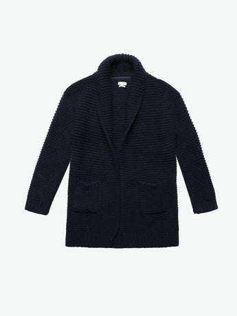 The Project Garments Oversized Shawl Cardigan Midnight Blue