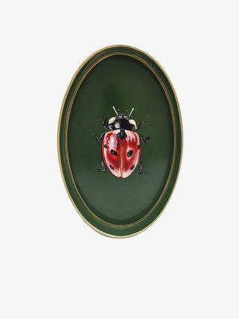 Les Ottomans Flora Hand-Painted Iron Tray