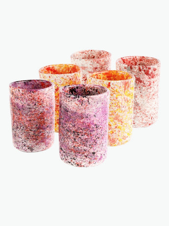 Rhea Kalo Splatter Tumbler Set Of Six