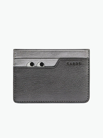 Anya Hindmarch Peeping Eyes Card Case Anthracite Grey