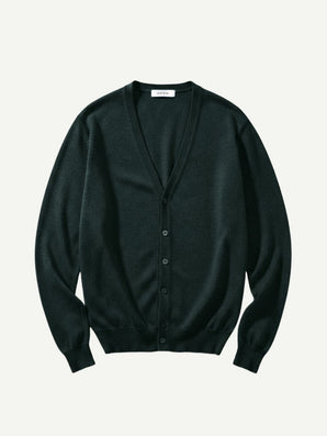 Aspesi Wool Cardigan Dark Green
