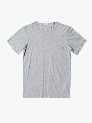The Project Garments Band Crew Neck T-Shirt Melange Grey