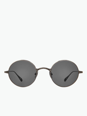 Garrett Leight X Ozzy Sunglasses Obsidian Semi-Flat Dark Grey