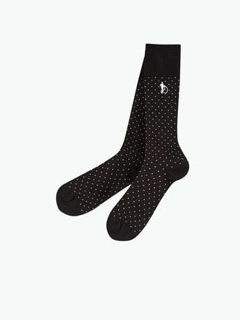 London Sock Co Spot of Style Socks Black