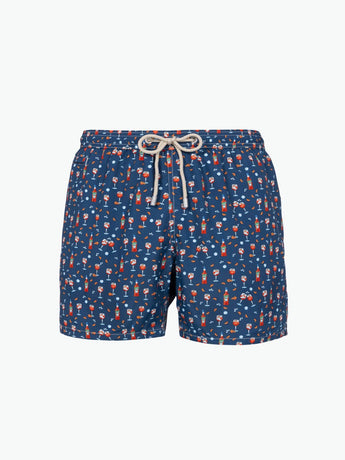 MC2 Saint Barth Aperol Spritz print swim shorts