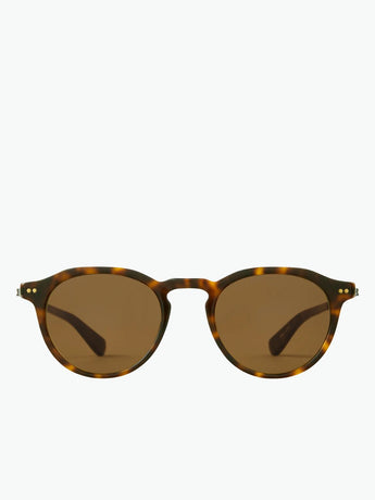 Mr Leight Dorian S Hickory Tortoise Antique Gold Semi Flat Mojave Brown Sunglasses