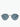 Mr Leight Hachi S Pewter Matte Coldwater Semi Flat Blue Sunglasses
