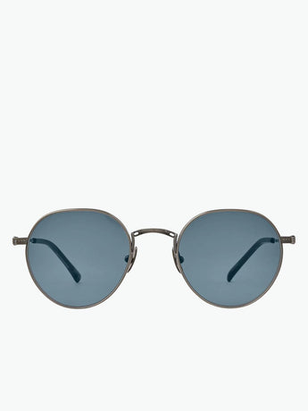 Mr Leight Hachi S Pewter Matte Coldwater Semi Flat Blue Sunglasses
