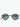 Mr Leight Hachi S Pewter Matte Coldwater Semi Flat Blue Sunglasses