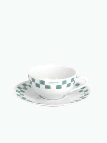 Cafe Kitsune Porcelain Cup and Saucer