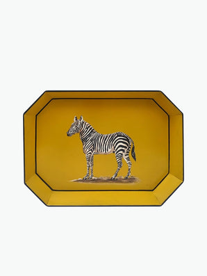 Les Ottomans Zebra Hand-Painted Tray