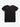 Silk Blend Double Layer Crew Neck T-shirt Black | A