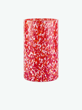 Stories Of Italy Macchia su Macchia Ivory and Red Extra Tall Vase